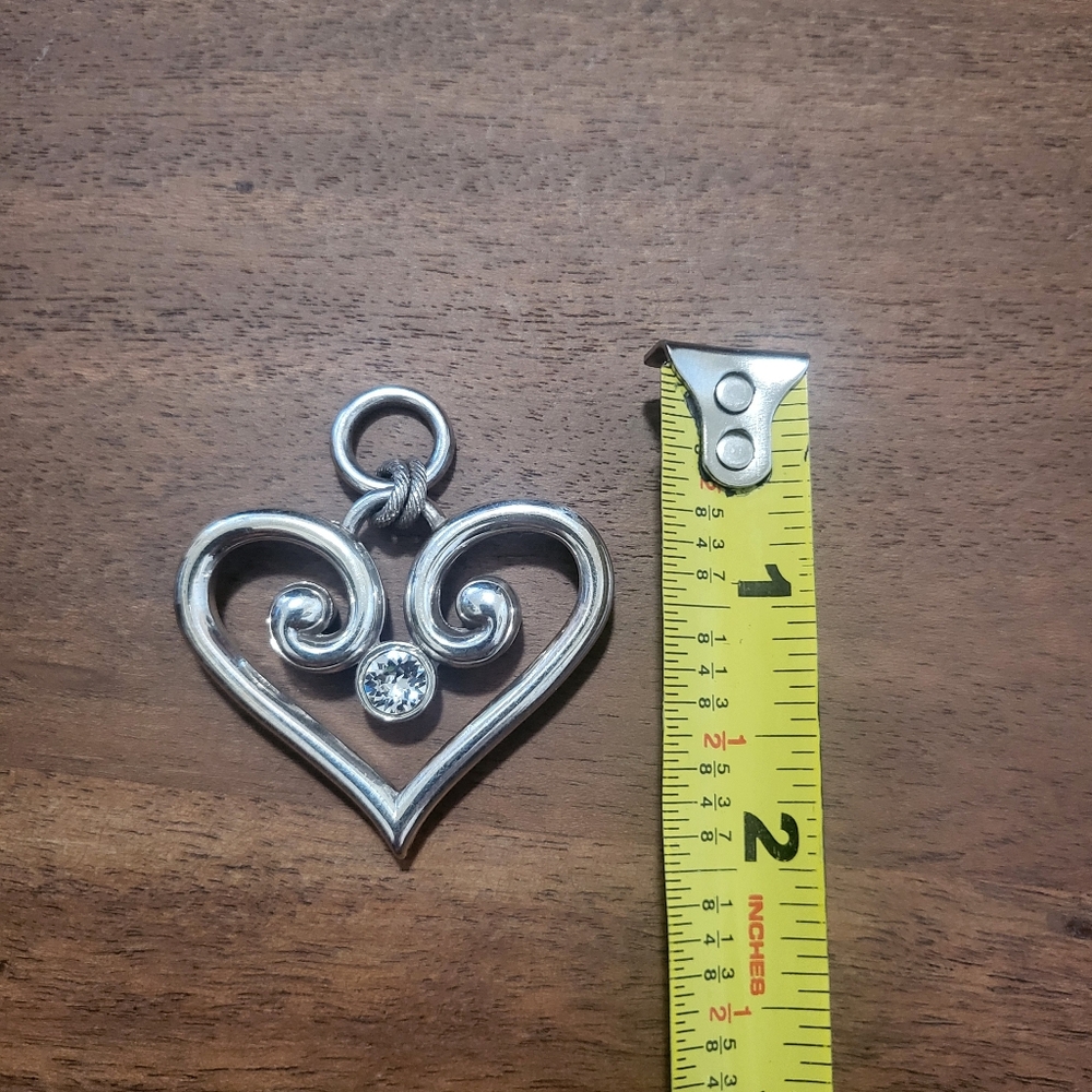 Brighton Long Silver Necklace with 2 Brighton Pendants - Picture 10 of 12